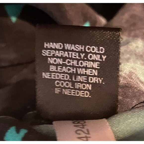 Y2K Express Silk Micro Mini Dress L Dolman Belt Stretch Grunge Glam Whimsygoth - Picture 11 of 13